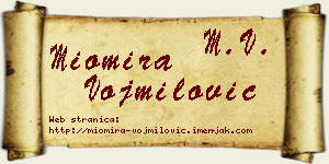 Miomira Vojmilović vizit kartica